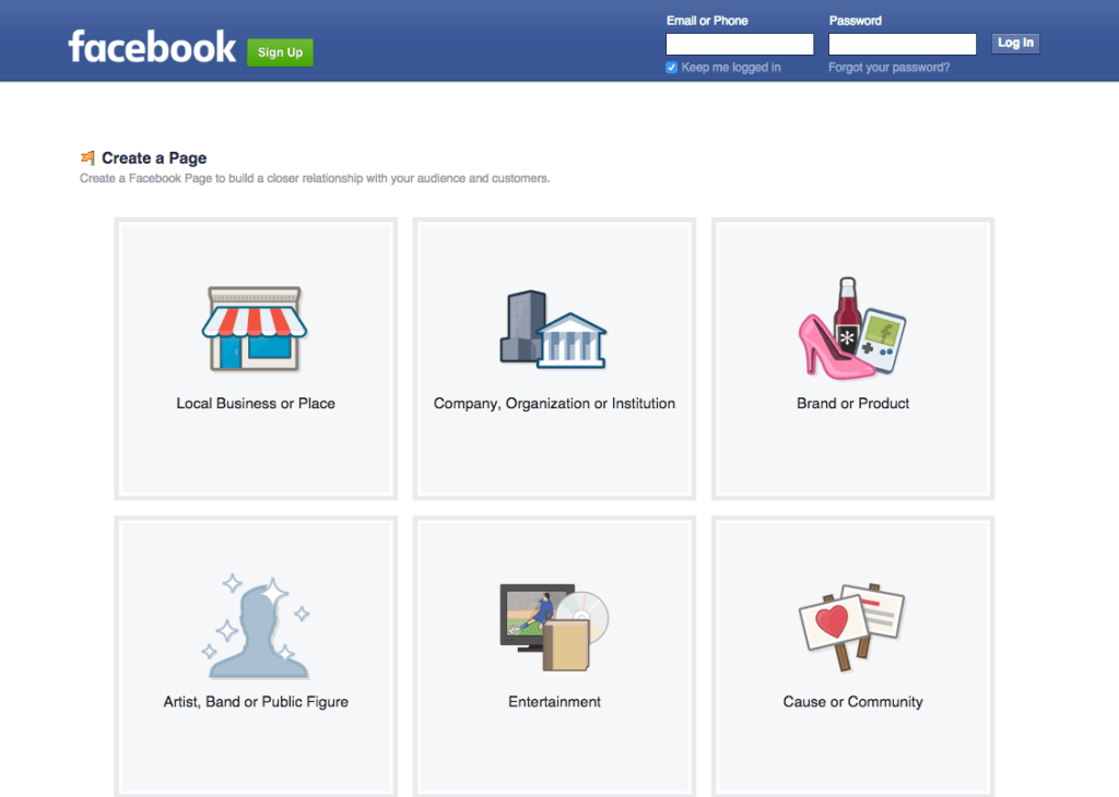 Facebook Business Page Setup - Step #1